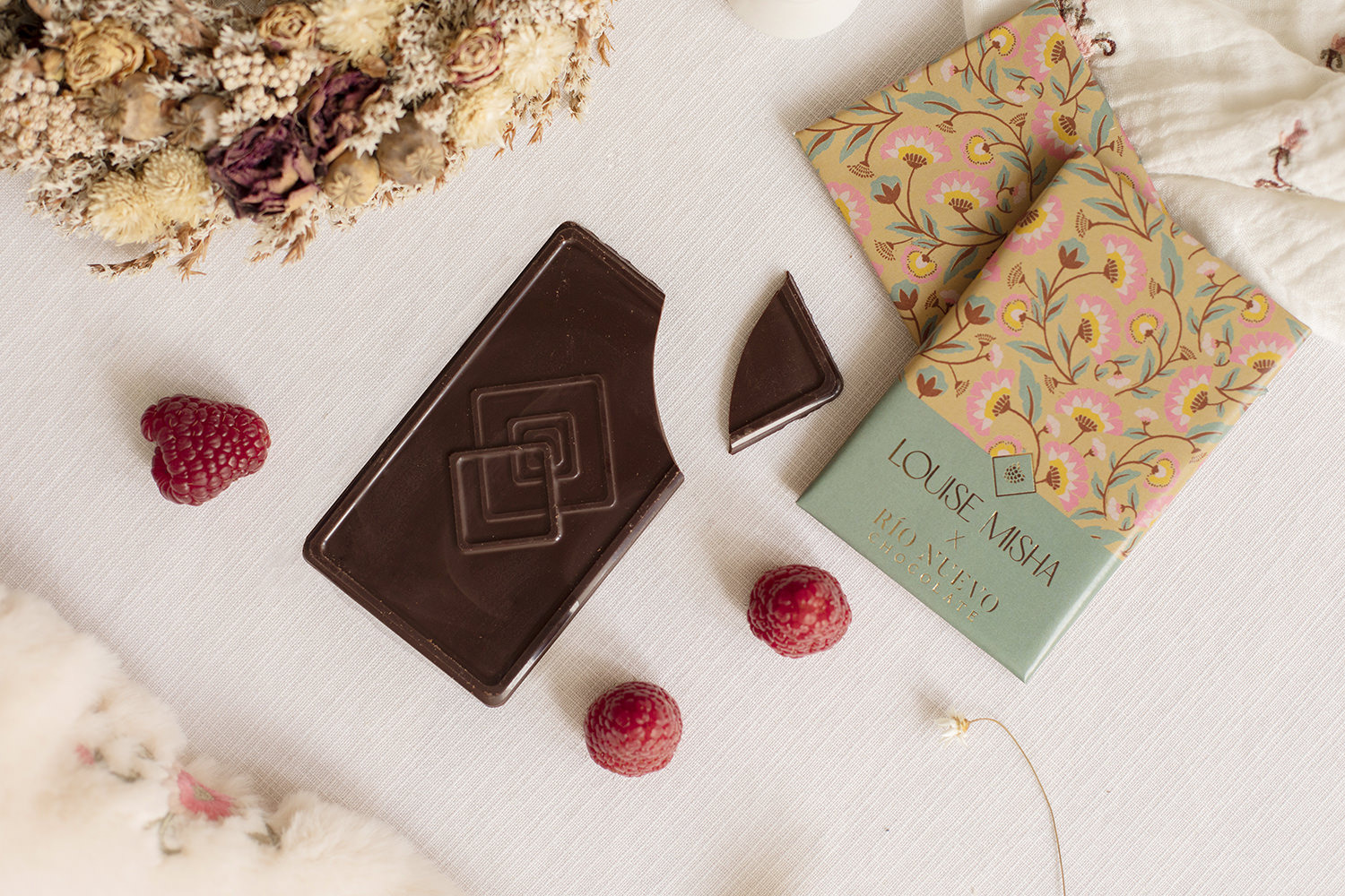 Our chocolate bars in collaboration with Rio Nuevo